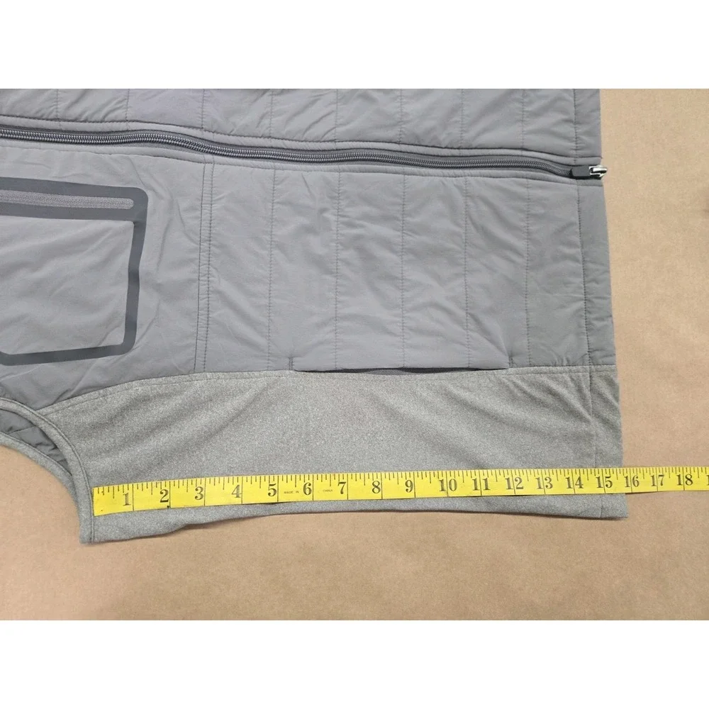 Johnnie O‎ Men's Duffy Puffy Vest Size M Meteor Gray MUCH Logo